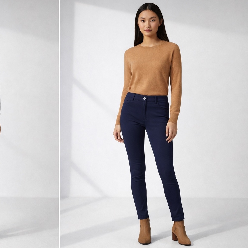NWT Talbots Soho High Waist Skinny Ankle Jeggings - Navy - SZ 6